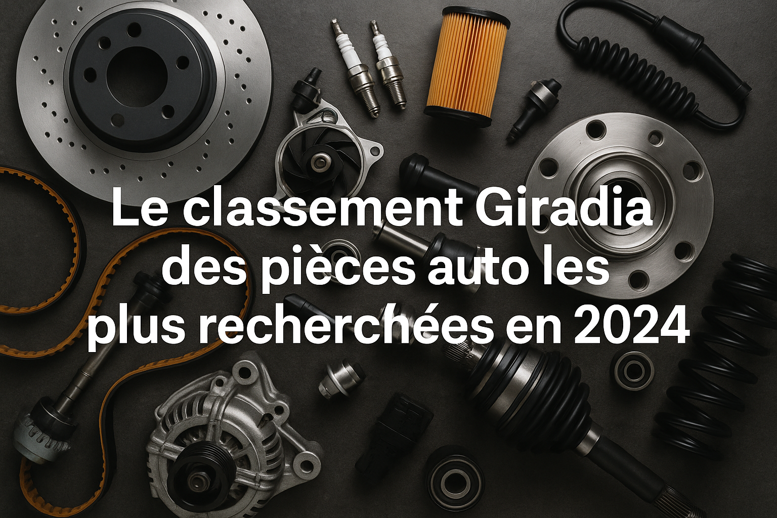 Le classement Giradia des pièces auto les plus recherchées en 2024